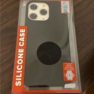 Black Silicone Case for iPhone 13 Pro